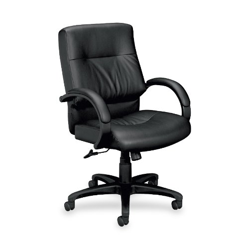 HON HVL692 Executive Mid-Back Chair for Office or Computer Desk, Black On Sale