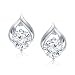 Meenaz Sterling-Silver White Stud Earring For Women - T126 RS.199.00