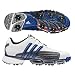 

Adidas 2009 Men's Powerband 2.0 Golf Shoe - Running White/Dark Silver Metallic/Azure - 816103