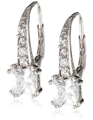 .925 Sterling Silver Round Shaped Cubic-Zirconia Earrings
