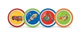 Crocodile Creek's Vehicles 4 Piece Children's Melamine Plate Set