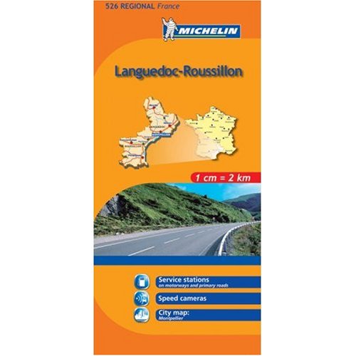 City Travel Guides Discounted  Books : Michelin Map No. 526 Languedoc Roussillon (France) Scale 1:200,000