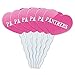 Pink Heart Love Set of 6 Cupcake Picks Toppers Decoration I Love Heart Animals P-S - Panthers