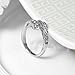 Yoursfs Roma Ring 18K White Gold Plated Use Shinning Crystal
