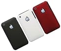 Matt Finish Soft Touch Hard Back Cases For iPhone 3G / 3G S (Black + White + Red) By I-Zone Accessories
