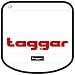 TAGGER(�^�K�[) CREW(��T�C�Y) FLAP LOGO RED BSLY CF-19