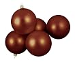 Pack of 16 Matte Gingerbread Brown Glass Ball Christmas Ornaments 4" (100mm)