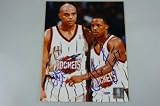 Rockets C Barkley / S Francis Signed Au 8x10 Photo Psa - Autographed NBA Photos