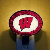 Wisconsin Badgers Memory Company Art Glass Night Light NCAA College Athletics Fan Shop Sports Team Merchandise