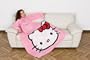 Kanguru HELLO KITTY � Special Edition Fleece Decke mit Brusttasche und �rmeln Farbe rosa Gr��e 140 x 180 cm Kuscheldecke Sofadecke �rmeldecke