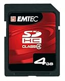EMTEC 4 GB Class 4 60x SDHC Flash Memory Card EKMSD4GB60XHC