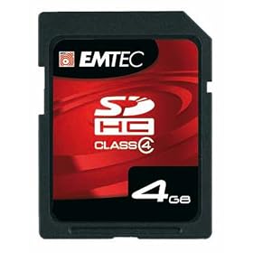 EMTEC 4 GB Class 4 60x SDHC Flash Memory Card by Emtec