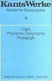 Logik; Physische Geographie; P�dagogik