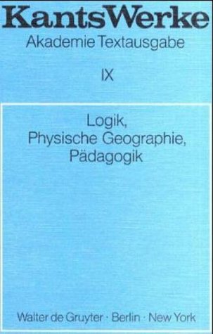 Logik; Physische Geographie; P�dagogik