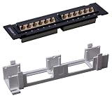 12port Professional Wallmount Cat5 Patch Panel 110 Type 568a/b