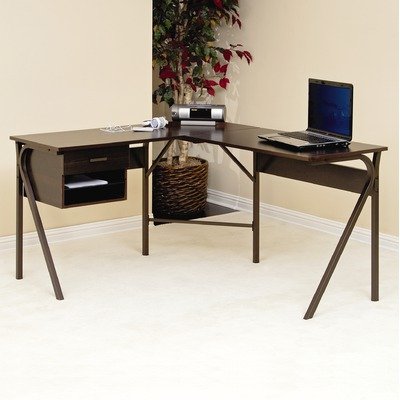 Check For Discount Price For Sauder Akimbo Computer Corner Workcenter in Bronze,Espresso