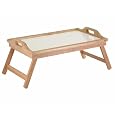 BUY : Winsome Wood Breakfast Bed Tray with Handle Foldable Legs