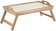 Winsome Wood Breakfast Bed Tray with Handle Foldable Legs