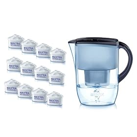 BRITA Fjord Cool Midnight Blue Water Filter Jug Annual Pack