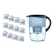 BRITA Fjord Cool Midnight Blue Water Filter Jug Annual Pack