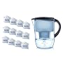 Brita Fjord Midnight Blue Water Filter Jug with 12 Maxtra Cartridges