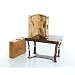 Portable Wooden Folding Coffee Table (Red Mahogany