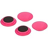 E-Value カラーマグネット 大 直径40mm 4個入 レッド EMT-04RE