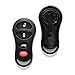 Replacement Case for Chrysler Dodge & Jeep Keyless Entry Remote Fob 4-Button (FCC ID: GQ43VT17T, P/N: 04602260)