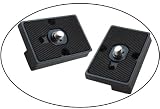 Quick Release Plate for the RC2 Rapid Connect Adapter (SET OF 2) for MANFROTTO 498RC2