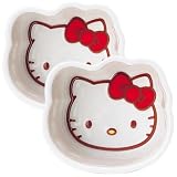 ハローキティ フェイス形深皿2個セット
