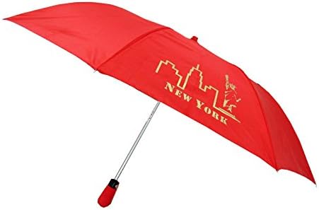 Compact Folding Automatic New York Scratch Sightseeing Umbrella