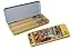 ADVENTURES OF TINTIN YELLOW METAL PENCIL BOX WITH 8 TINTIN PENCILS