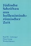 J&uuml;dische Schriften aus  hellenistisch-r&ouml;mischer Zeit (JSHRZ): Weisheit  Salomos: 4 - Dieter Georgi