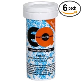 EQ Smart Energy Drink with Ginkgo Biloba (36 Tablets in 6 Tubes)