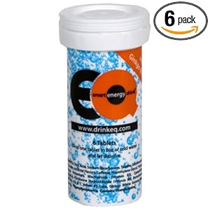 EQ Smart Energy Drink with Ginkgo Biloba (36 Tablets in 6 Tubes)
