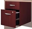 3/4 Pedestal In Mahogany Finish By Bush Furniture