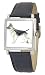 American Kennel Club Men's German Shepherd Silver-Tone Black Leather Watch #D1791S015