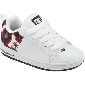 DC Youth Shoes Court Graffik SN White  Black
