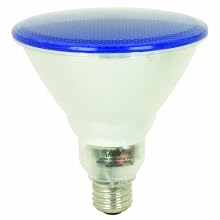 Feit Electric BPESL23PAR38T/B 23-Watt PAR 38 Outdoor Compact Fluorescent Light Bulb, Blue