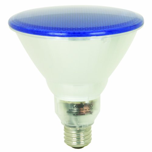 Feit Electric BPESL23PAR38T/B 20-Watt PAR 38 Outdoor Compact Fluorescent Light Bulb, Blue Feit Electric BPESL23PAR38T/B 20-Watt PAR 38 Outdoor Compact Fluorescent Light Bulb, Blue