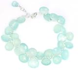 Faceted Seafoam Chalcedony Bracelet