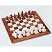 Weible Spiele 01764 - Schachspiel aus Alabaster, Königshöhe 75 mm, braun und weiß