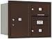 Horiz Mailbox, Prvt, 3Dr, Bz, RL, 23-1/2in