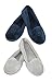 Dearfoams Women's Microfiber Velour Closed Back With Embroidery Ballerina,Black,Medium / 7-8 B(M)