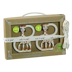 So Pure Sophie the Giraffe Teether duet (soft and very soft) 2 pk
