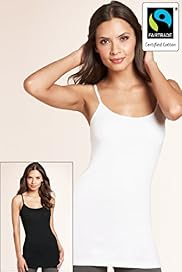 2 Pack Cotton Rich Longline Strappy Vests