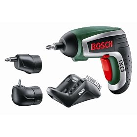 Bosch IXO Cordless Lithium-Ion Screwdriver with Right Angle Adapter and Easy-Reach Adapter