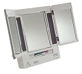 Jerdon JGL9W 5X Magnification Tri-fold Lighted Mirror