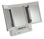 Jerdon JGL9W 5X Magnification Tri-fold Lighted Mirror by Jerdon