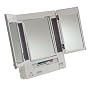 Jerdon JGL9W 5X Magnification Tri-fold Lighted Mirror